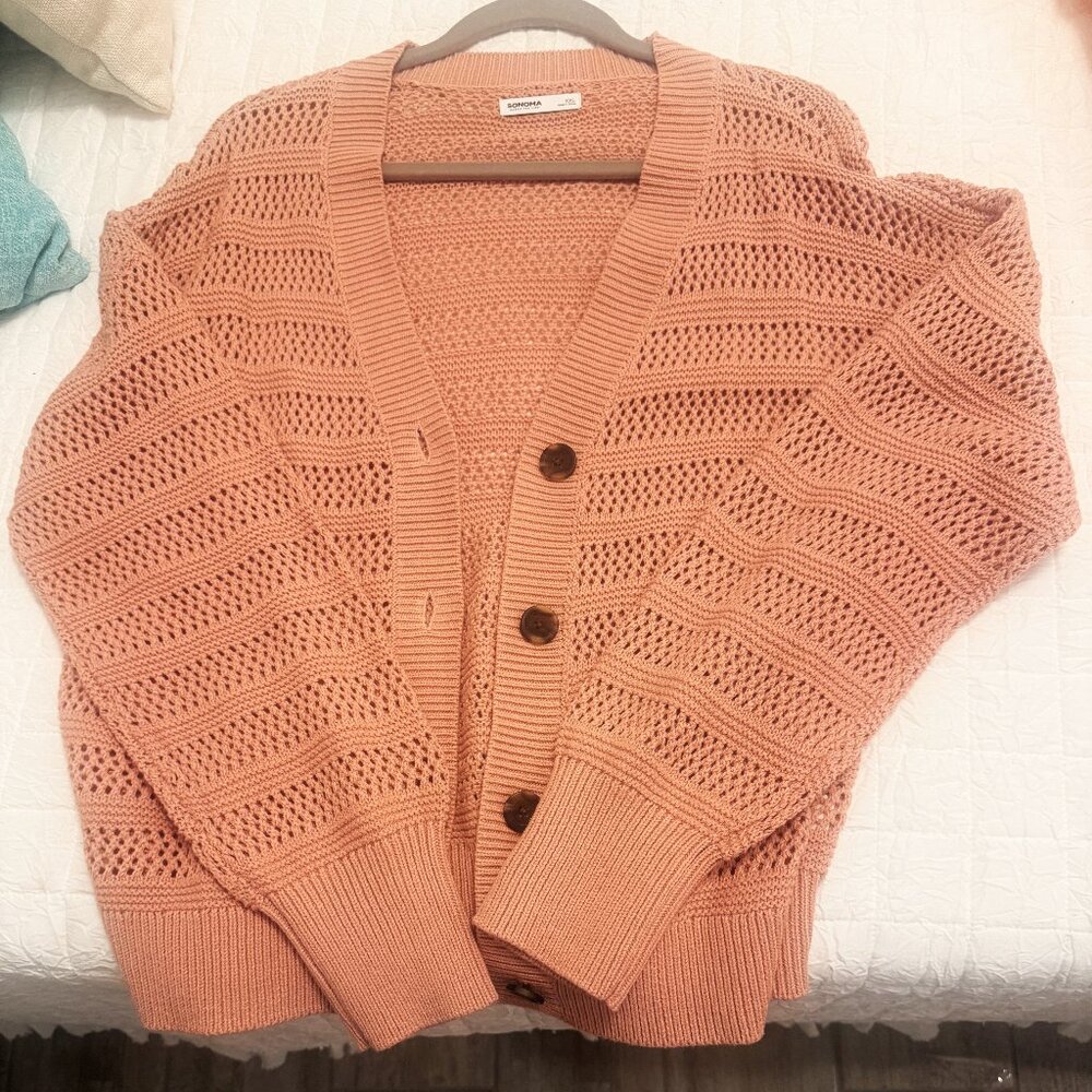 SONOMA Women XXL Mauve Cardigan- NEW